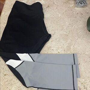 Black and Gray Chico’s Zenergy Leggings